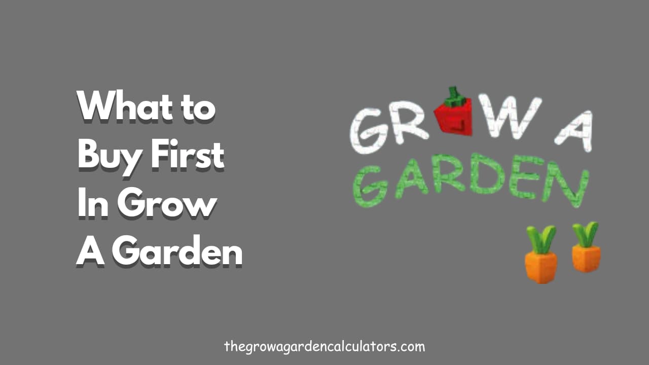 What to Buy First in Grow a Garden Roblox | Beginner Guide