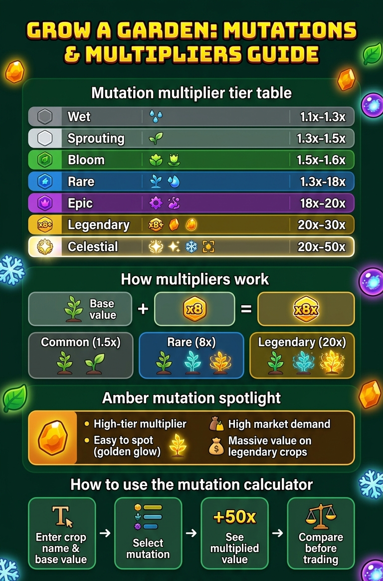 Grow a Garden Mutation Multiplier Guide