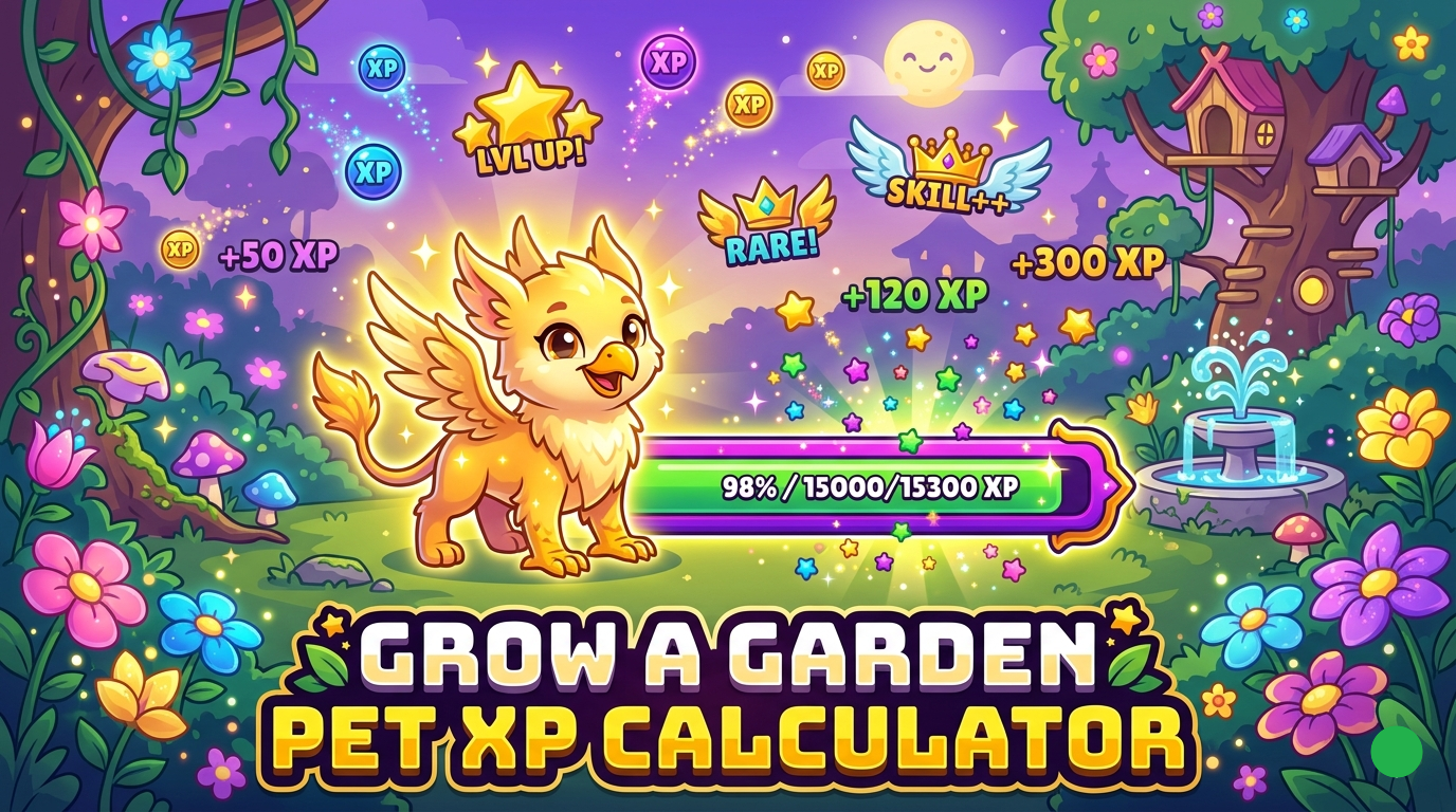 Grow a Garden Pet XP Calculator Feature