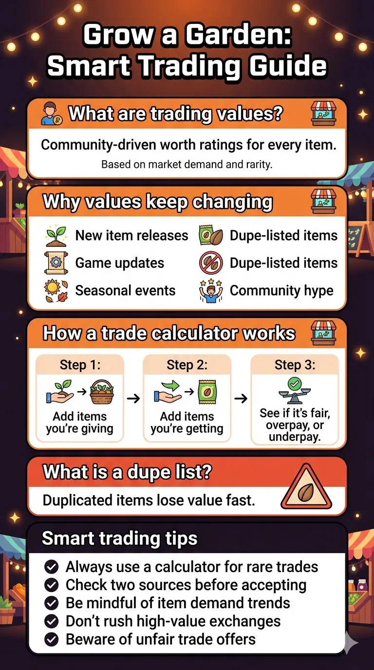 Grow a Garden Trade Value Explained